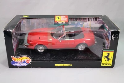LJ011 HOT WHEELS MATTEL 25730 1/18 Ferrari 365 GTS/4 cabriolet rouge - Photo 1/4