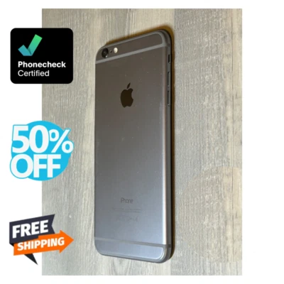 Apple iPhone 6 Plus 16GB 64GB T-Mobile Unlocked Verizon AT&T -Silver Gray- Good - Image 1 of 4