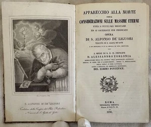 ALFONSO DE LIGUORI TODESAPPARAT GRAVUR GIUSEPPE MOCHETTI ROM 1856 - Bild 1 von 3