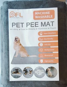 Pick For Life 70" x 70" Non-Skid Washable, Reusable Grey Pet Pad - Picture 1 of 1