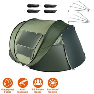 5 Person Pop Up Tent Automatic Setup Camping Tent Waterproof Instant Setup Tent - Picture 1 of 8