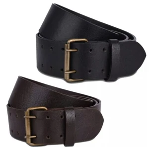 Kilt Belt Leather Hand Made In Black & Brown Color - Picture 1 of 3