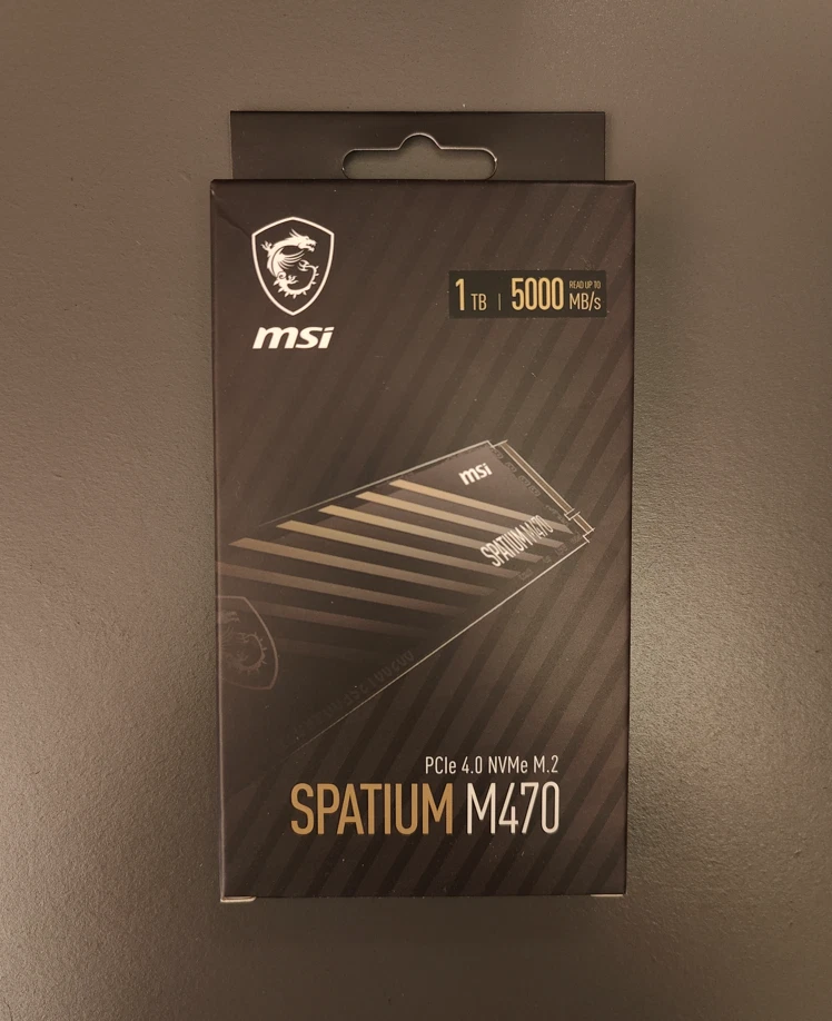 Brand New Sealed MSI SPATIUM M470 1TB PCIe 4.0 NVMe M.2 - Image 1 of 1