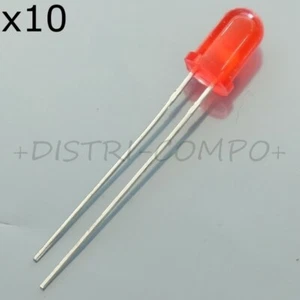 LED 5mm rot rund 25mA 60° 60mcd LL-503SD2E Lucky Light (10er Set) - Bild 1 von 1