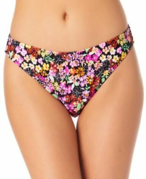 1820 California waves Hipster Bikini Bottom Color BLACK / PInk floral sz M new - Image 1 of 1