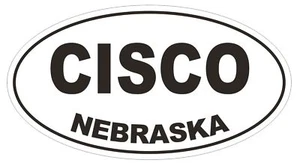 Pegatina o casco ovalada Cisco Nebraska D5013 - Imagen 1 de 1