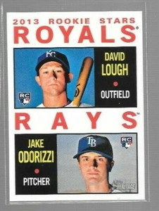 2013 Topps Heritage Rookie Stars David Lough/Jake Odorizzi #408 Royals/Rays - Picture 1 of 1