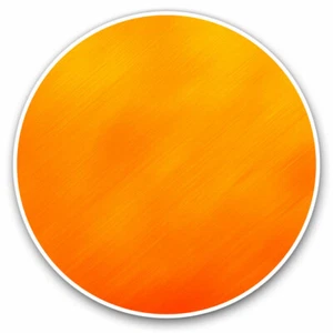 2 x Vinyl Stickers 20cm - Pretty Yellow Orange Ombre Cool Gift #3800 - Afbeelding 1 van 9