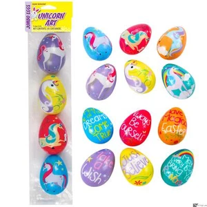 Easter Unlimited Magic Unicorn Fillable Plastic Easter Eggs, 4 CT, 3", Rainbow - Picture 1 of 4