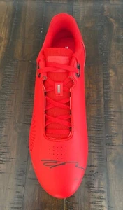 Oliver Oli Bearman signed Ferrari F1 Racing Puma red shoe EXACT PROOF - Picture 1 of 7