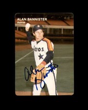 Alan Bannister Hand Signed 1984 Mother's Cookies Houston Astros Autograph