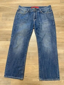 Rock & Roll Denim Men's 38x32 Double Barrel Straight Cowboy Thick Stitch Jeans - Picture 1 of 11