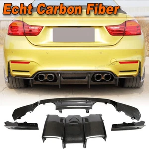Difusor trasero de carbono faldón trasero difusor alerón para BMW M3 F80 M4 F82 F83 14-19 - Imagen 1 de 11