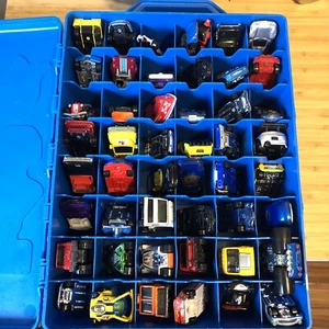 1970s-2000s Vintage Hotwheels Mattel Die cast Car Toy Lot 50+ Car Lot & Case - Picture 1 of 24