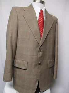 Chaqueta blazer John Weitz by Palm Beach 2 botones clásica a cuadros y controles S10 - Imagen 1 de 8