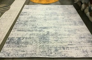 IVORY / BLUE 8' X 10' Back Stain Rug, Reduced Price 1172641743 ALA700A-8 - Picture 1 of 4