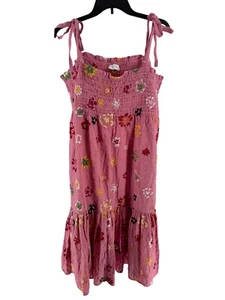 Tanya Taylor Women's Pink Floral Leandra Dress Dress Size XL NEW - Picture 1 of 6