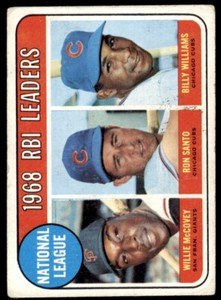 1969 Topps #4 Willie McCovey/Ron Santo/Billy Williams LL (low grade) *608