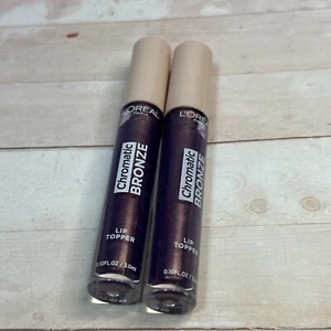 Lot of 2-LOREAL Chromatic Bronze Lip Topper 03 purple Fizz - Picture 1 of 4