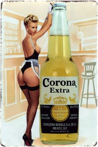 Póster publicitario de cerveza extra vintage de Corona - Imagen 1 de 1