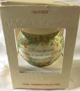 "Mother" 1979 Glass Hallmark Christmas Ornament - Picture 1 of 5