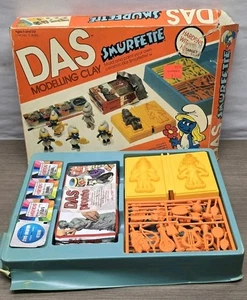Vintage 1983 Smurf DAS Modeling Clay Mold Kit Set Vintage Playset 1983 - Picture 1 of 12