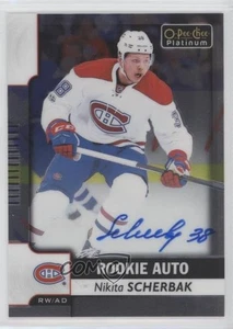 2017-18 O-Pee-Chee Platinum Rookie Autos Nikita Scherbak #R-NS Auto RC - Picture 1 of 4