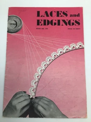 O.N.T. Laces And Edges 1943 Crochet Trims/Edgings Pattern Book # 199 - Image 1 of 4
