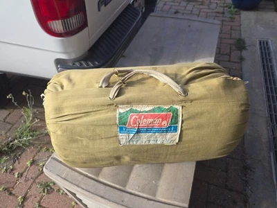 Saco de dormir Coleman vintage - patrón de pesca de caza de campamento Foto 1 de 4