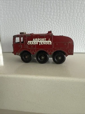 Caja de cerillas Lesney vintage nº 63 FOAMITE CRASH TENDER rojo fundido a presión rescate Inglaterra Foto 1 de 4