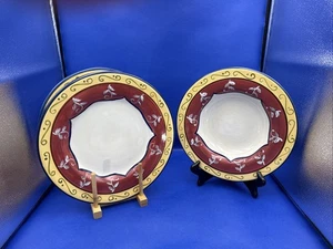 Pier 1 Vallarta 2 Dinner Plates 11” & 1 Coupe Bowl 10.5” Hand Painted Lot Of 3 - Picture 1 of 9