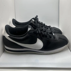 Nike Cortez Basic '72 Herren Größe 10 Schwarz Klassisch Niedrig Turnschuhe Schuhe - Bild 1 von 9