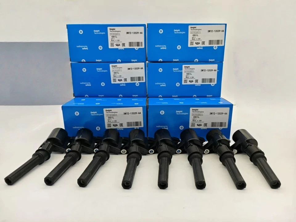 8PCS Ignition Coils DELPHI DG508 Ford F150 4.6L 5.4L 6.8L 3W7Z12029A NEW Foto 1 de 4