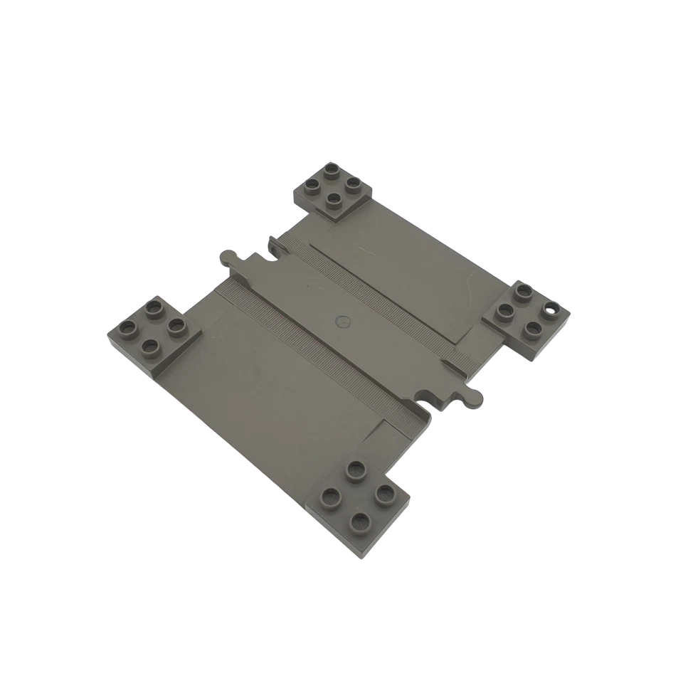 Lego® Duplo TRAIN Tracks DARK-GREY Track with Ramps for Car Crossing - Image 1 of 1