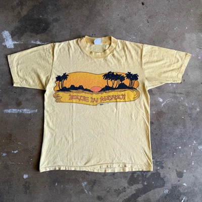 1974 VINTAGE 70s MADE IN HAWAII SUNSET T-SHIRT MEN SZ M CRAZY SHIRTS HAWAII TAG - Image 1 of 4