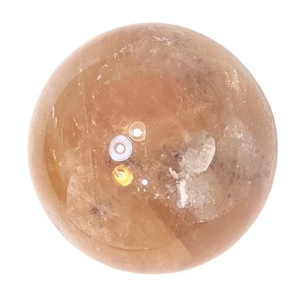 1-5/8" (41mm) Yellow Calcite Sphere – 4 oz Polished Opaque Mexican Stone – 6370 - Picture 1 of 7