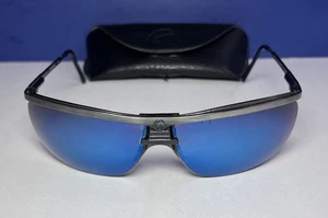 Gafas de sol Legends by Gargoyles pistola marcos de metal SOLO con estuche - lente agrietada - Imagen 1 de 15