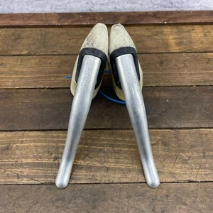 Vintage Shimano BL-L331 Brake Levers Super SLR White Hoods Bike Drop Bar Aero B0 - Picture 1 of 7