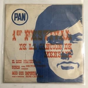 1ER FESTIVAL DE LA CANCION DE MENSAJE BY VARIOUS, 1972 MEXICAN 7¨SINGLE PS TROVA - Imagen 1 de 4