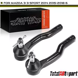 2x Tie Rod End for Mazda 3 2014-2018 6 2014-2017 Front Driver & Passenger Outer - Picture 1 of 8