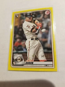 2020 Bowman Paper Mauricio Dubon RC #76 Yellow Parallel 60/75 Giants - Picture 1 of 1