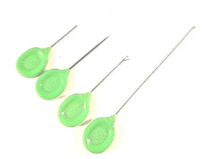 MOD 4 SET OF GREEN BOILIE PARTICLE BAITING NEEDLES, HAIR RIGS HOOK LENGTH TOOLS - Picture 1 of 3