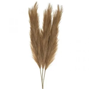 Kunstgras Federgras Braun Naturdeko 100cm Schilf Trockengräser Deko 3er Set - Bild 1 von 3