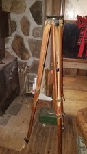 Beautiful Gurley Troy Ny Brass Wood Tripod transit
