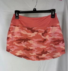 NWT Victoria Secret Pink Sport Skort Camo Peach Skirt Elastic Waist Size Small - Picture 1 of 8