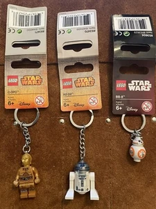 LEGO Star Wars Minifig Keychain C-3POโข R2-D2 BB-8 Set of three. - Picture 1 of 7