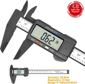 6" Vernier Caliper Internal & External Measure Tool Gauge Rule Slide Gauge 150m - Picture 1 of 7