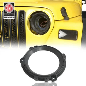 2Pcs 7 inch Headlight Mount Bracket Ring Black for 1997-2006 Jeep Wrangler TJ - Picture 1 of 11