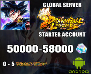 DB LEGENDS ⭐ / 50000-58000💎 /  Legends Limited 0-5 😎 / Dragon Ball Legends