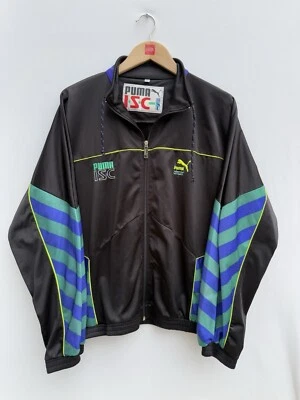 Chaqueta de Colección Puma Circuit ISC True Track Negra Bordada Logo Talla 40 Grande Foto 1 de 4